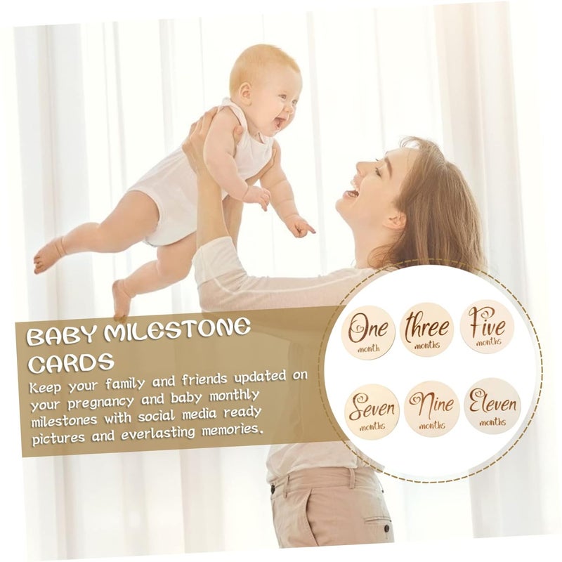 6Pcs Double Sided Milestone Cards For Baby Monthly Photos And Belly Photography - Image 5